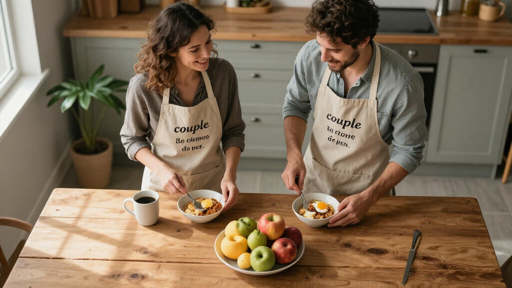 couple quote aprons
