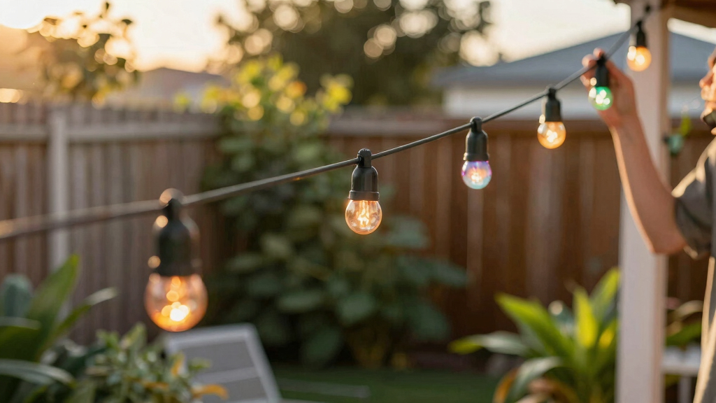 patriotic outdoor string lights