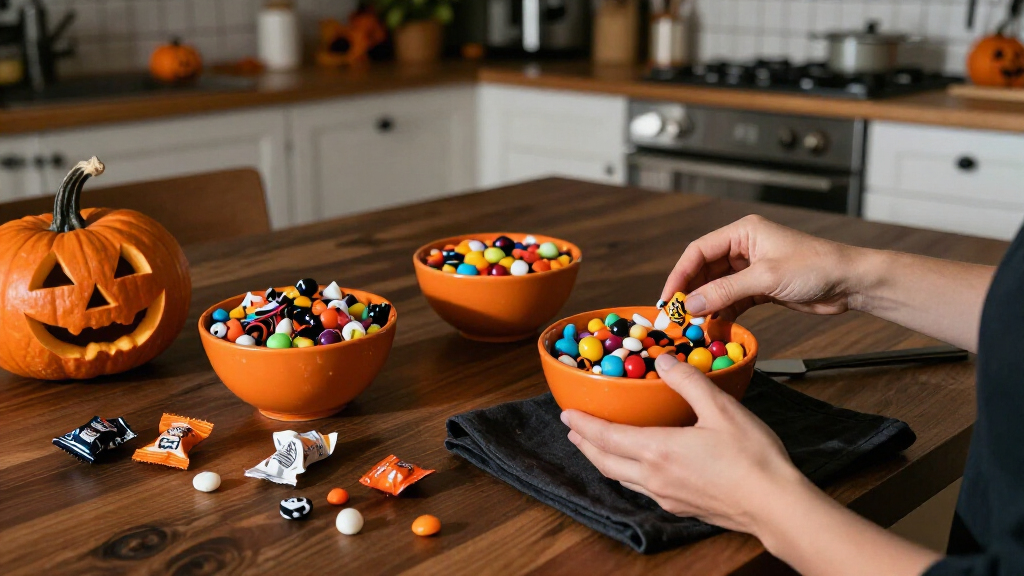 Halloween candy bowls