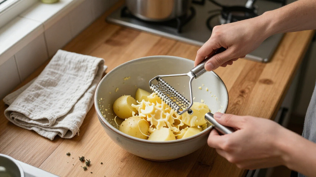 stainless steel potato masher