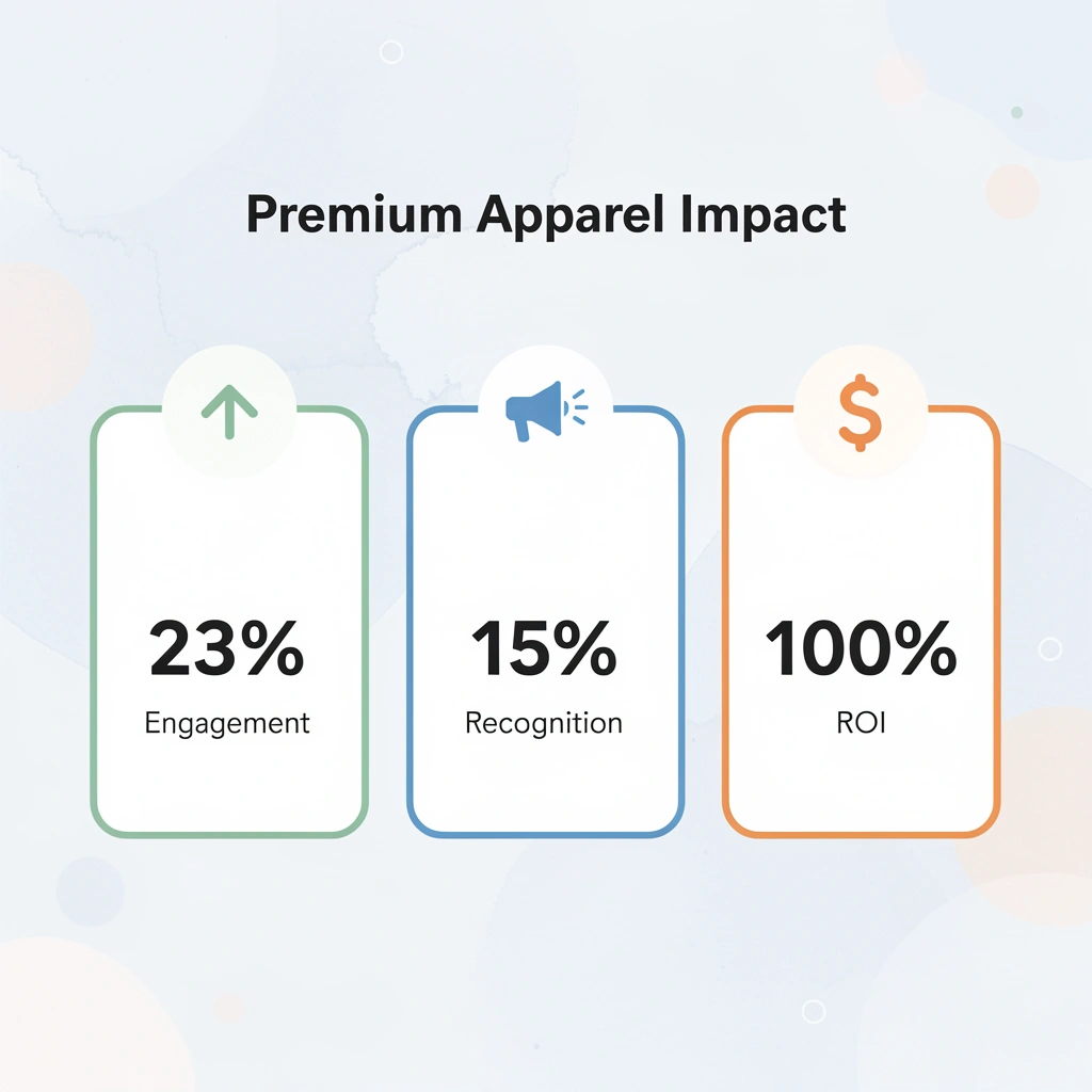 Statistics showing 23% higher engagement, 15% better recognition, and ROI benefits