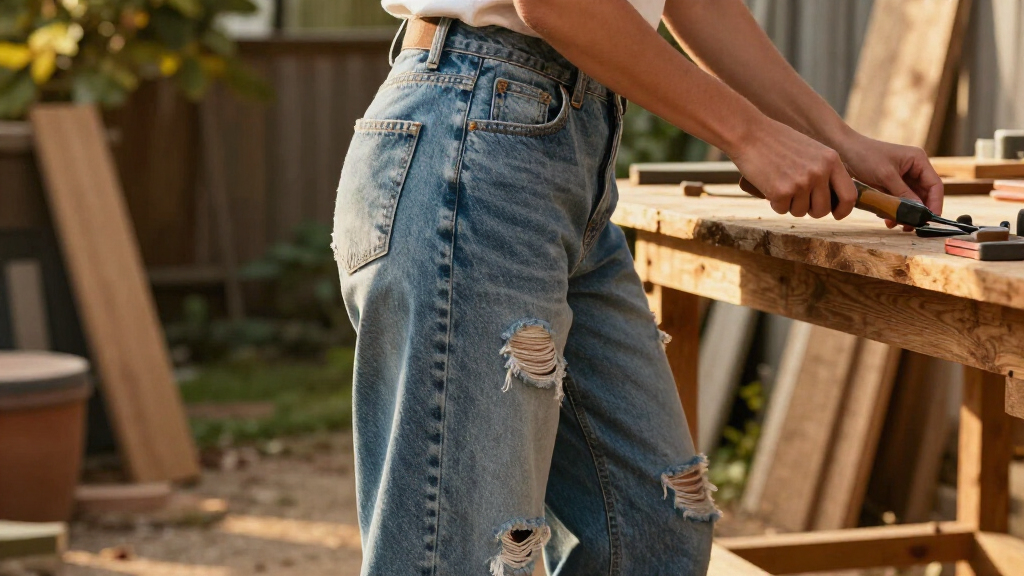 best denim skirts and baggy jeans