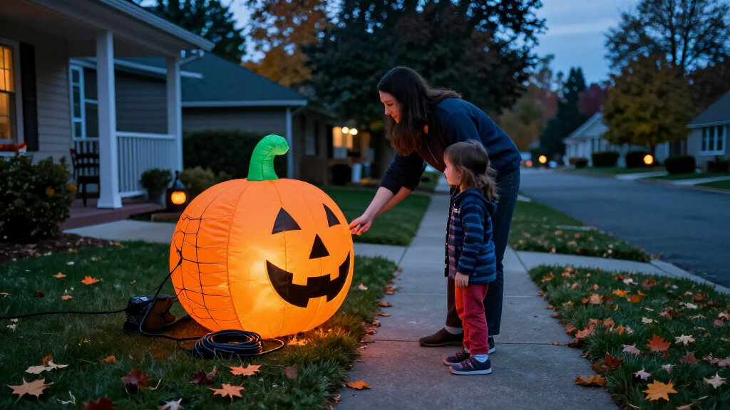 outdoor Halloween inflatables