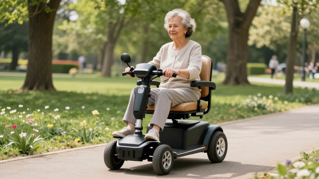 mobility scooter with captain seat