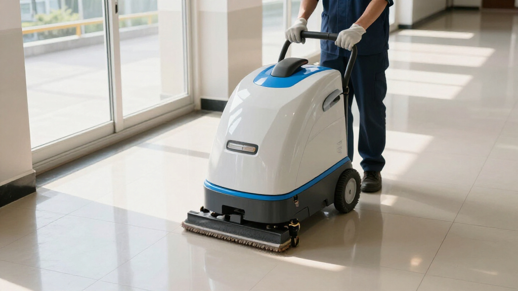 electric floor scrubbers for schools
