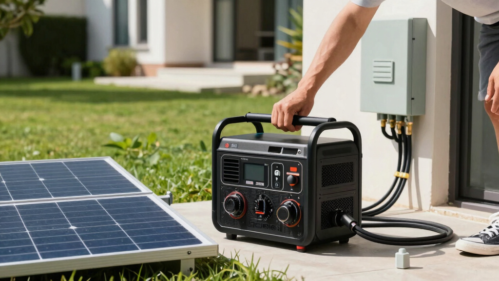 solar-powered backup generators