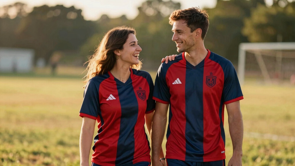 couples matching soccer jerseys