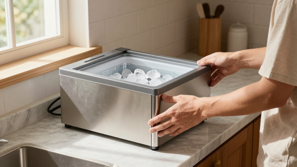 countertop ice freezer combo