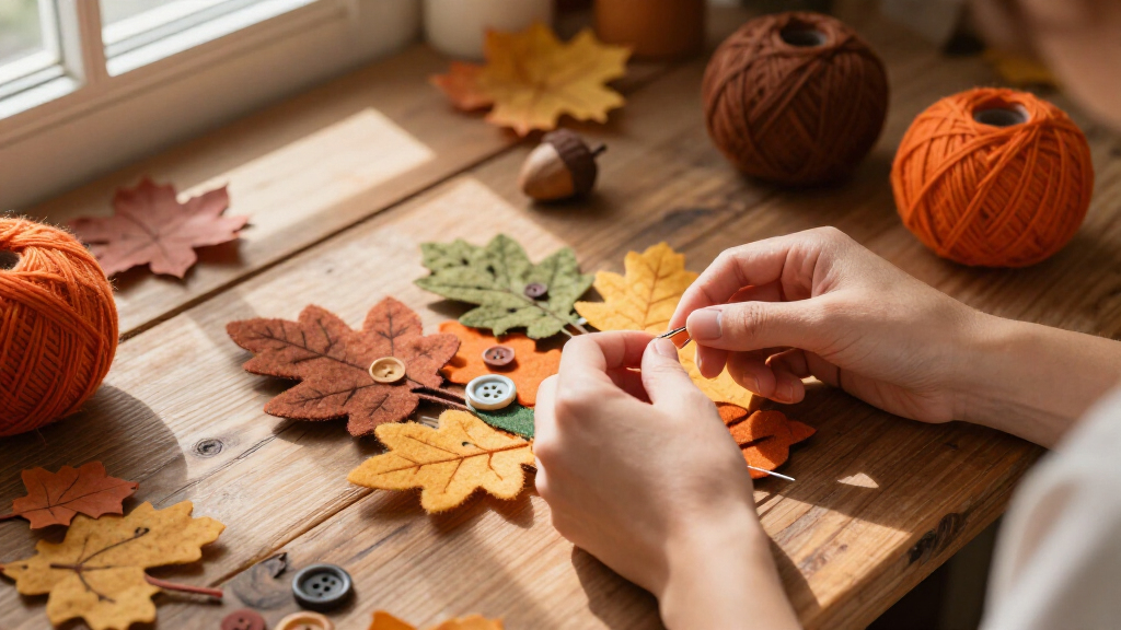 handmade fall-themed craft kits