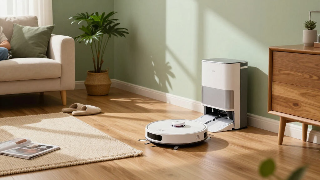 robot vacuum cleaners with self-emptying base