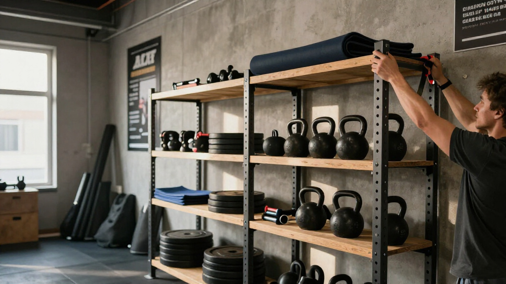 heavy duty shelving for gym storage