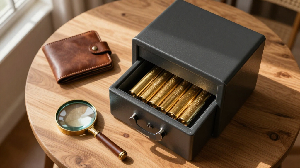 safe for storing gold coin tubes