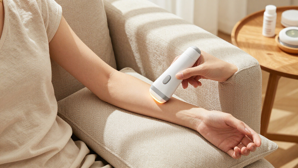 ipl device with skin sensor