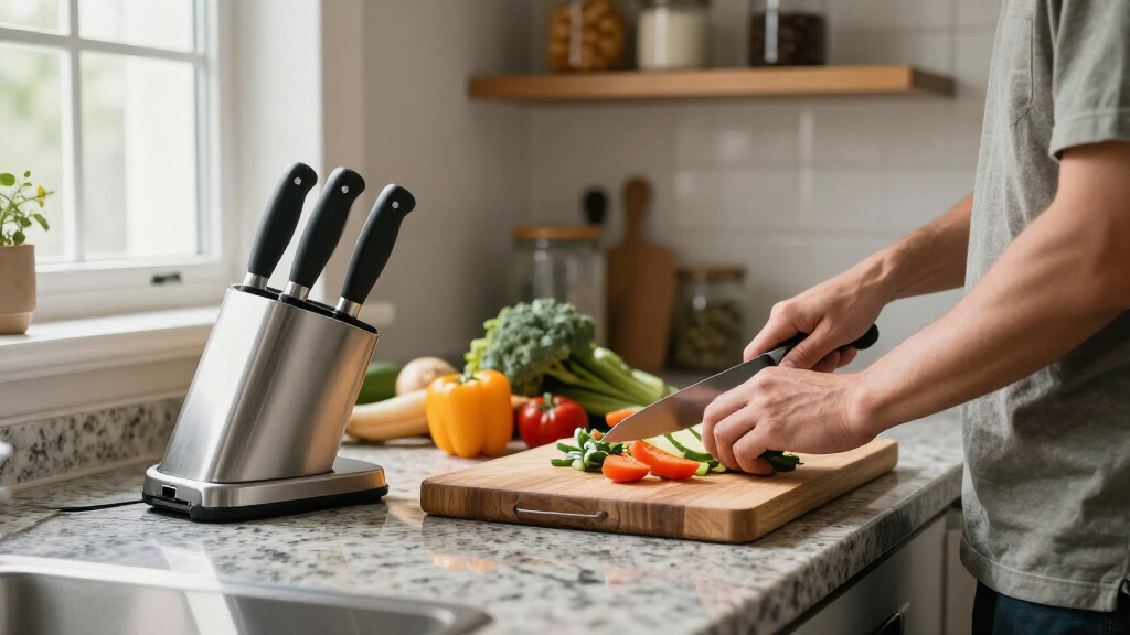 knife sets with sharpener