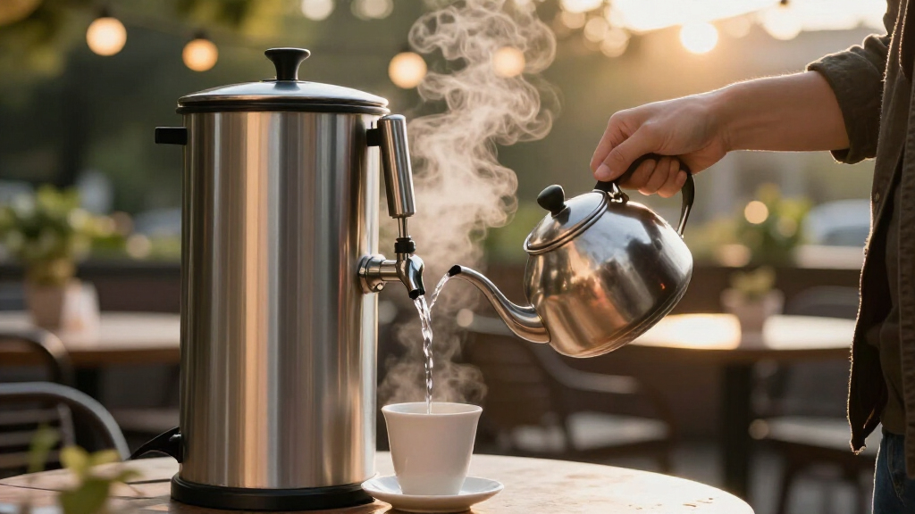 commercial hot water dispenser for tea service