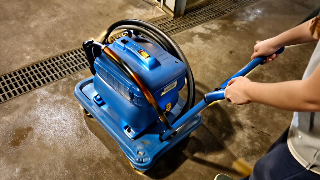 rolling utility cart for pumping station