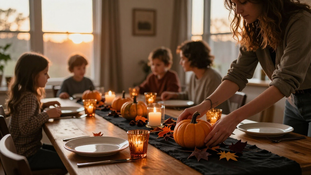 Halloween table decorations