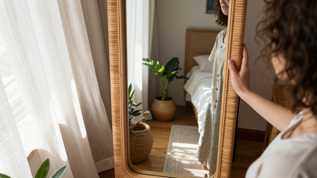 boho full length mirror