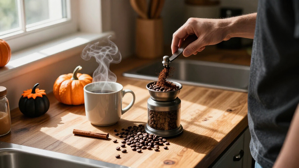 Halloween coffee beans