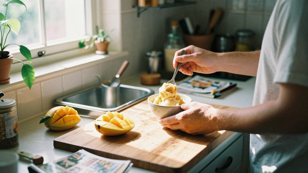mango ice cream recipe