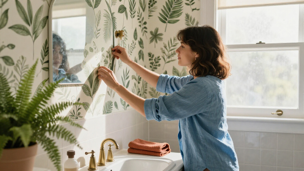 best bathroom wallpaper