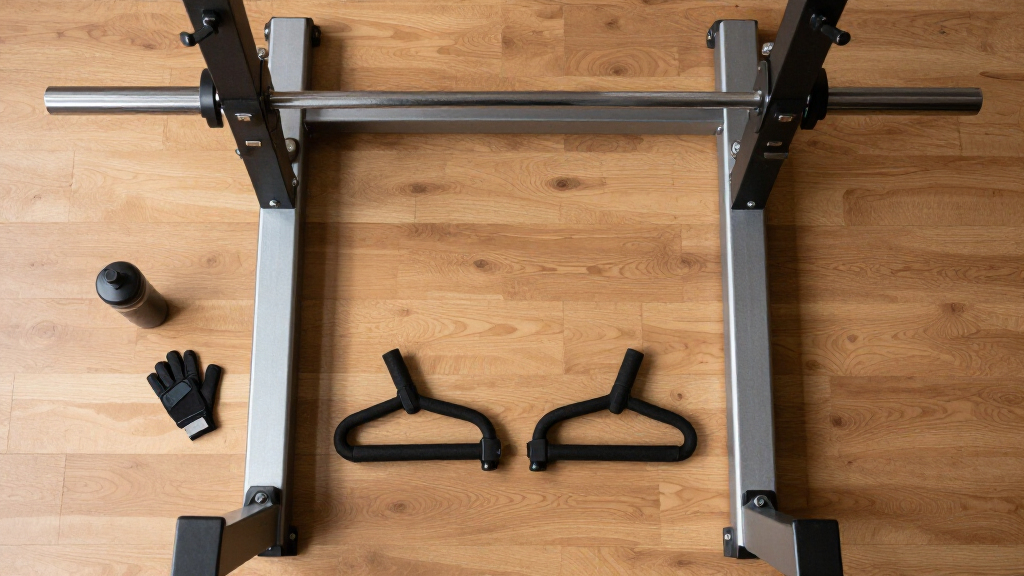 squat rack home gym with safety arms