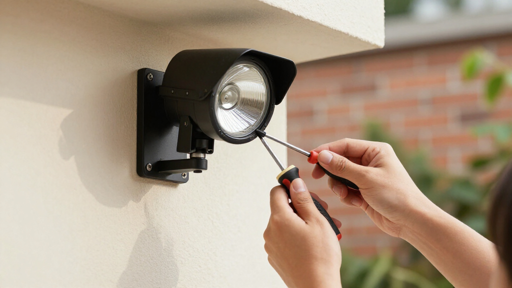 security camera floodlight