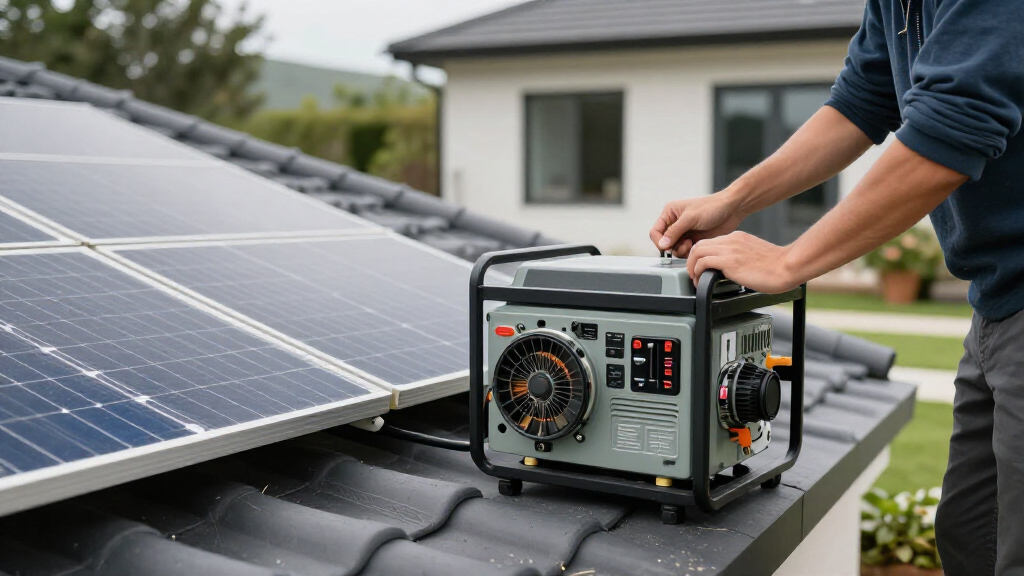 solar-powered backup generators
