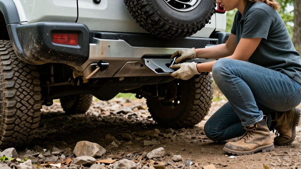 receiver hitch skid plates for off road protection
