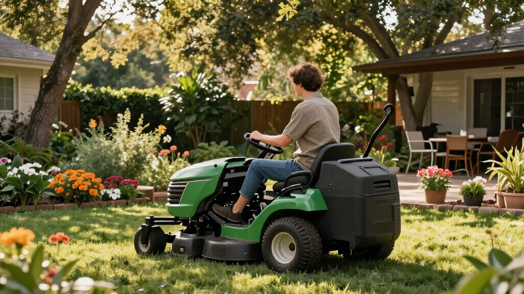 riding lawn mower