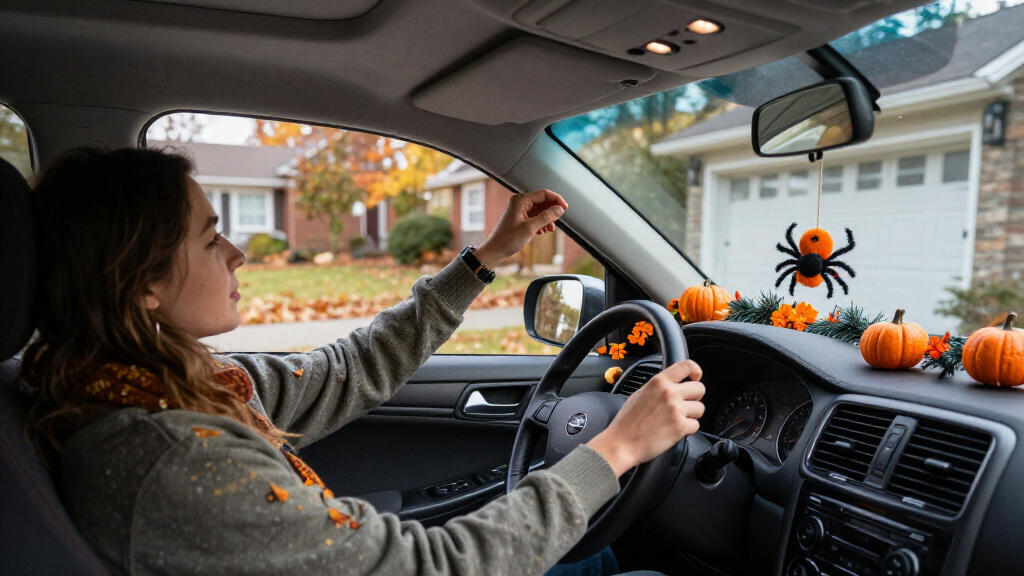 car Halloween interior decorations
