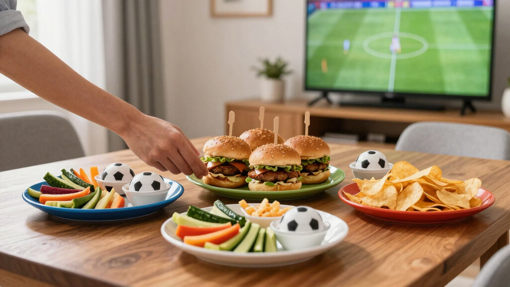 world cup themed snack platters