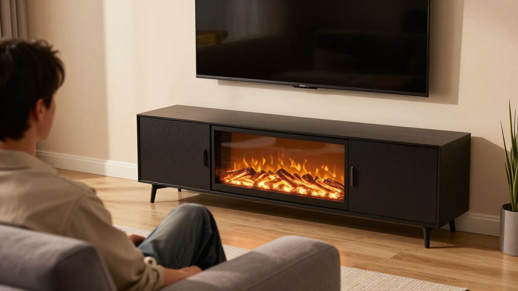 electric fireplace TV stands