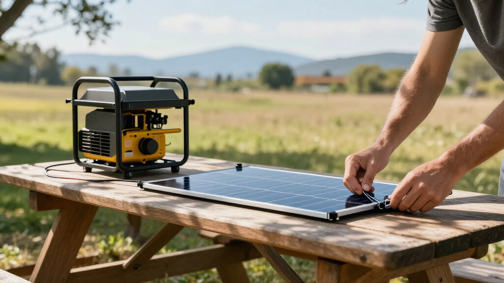 solar panel kit for portable generator