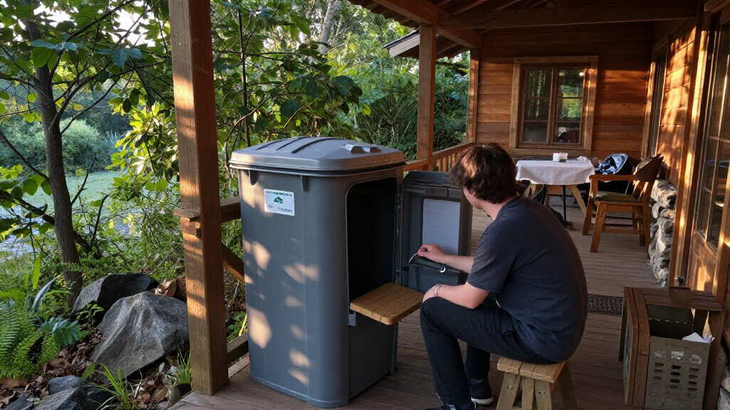 composting toilet high capacity for cabins