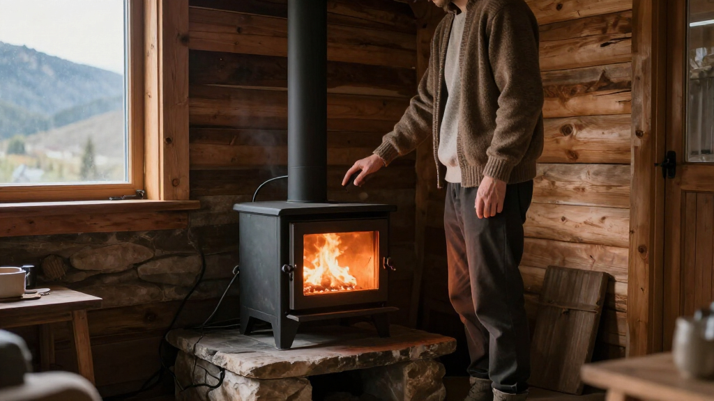 pellet stoves for offgrid cabins