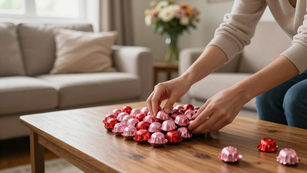 heart shaped candy bouquet for valentines