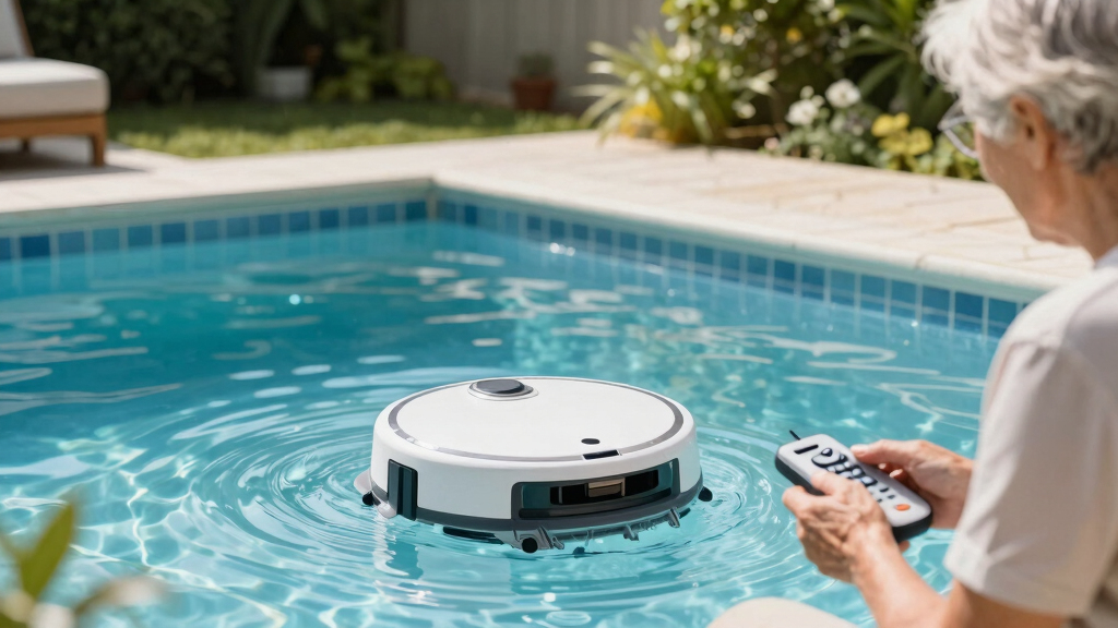 robotic pool cleaner for deep ends