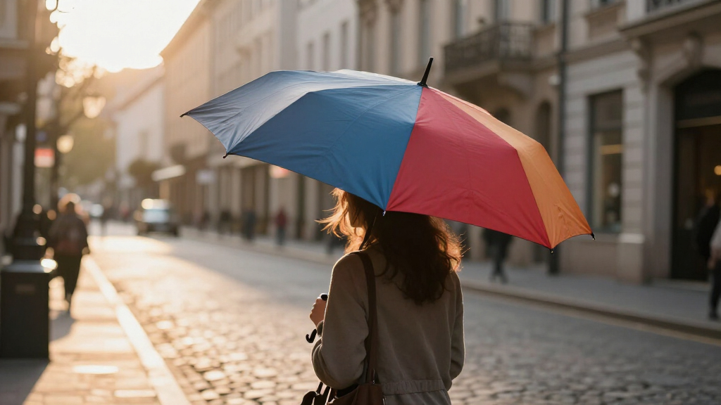 windproof compact travel umbrella