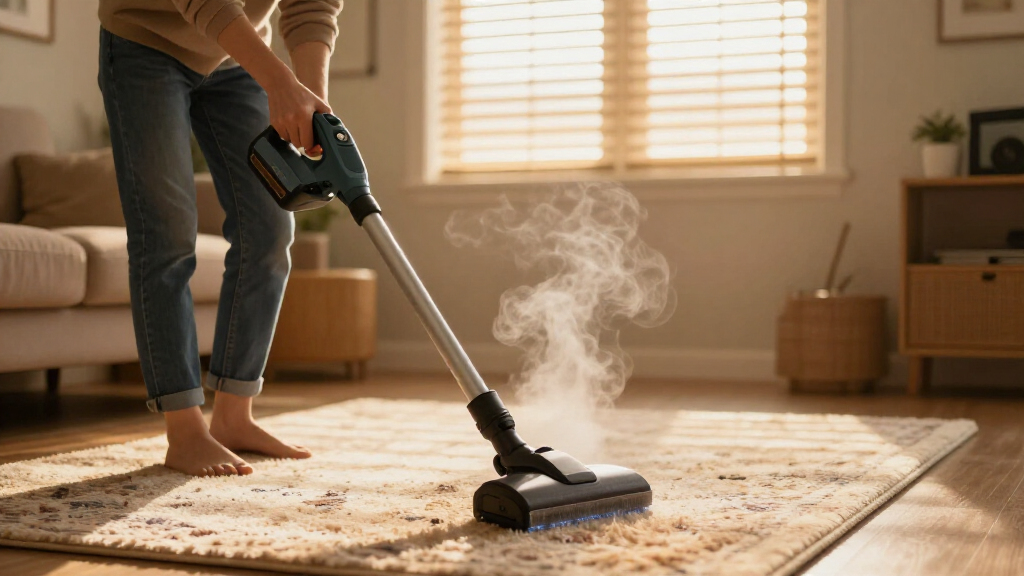 electric handheld carpet steam cleaner