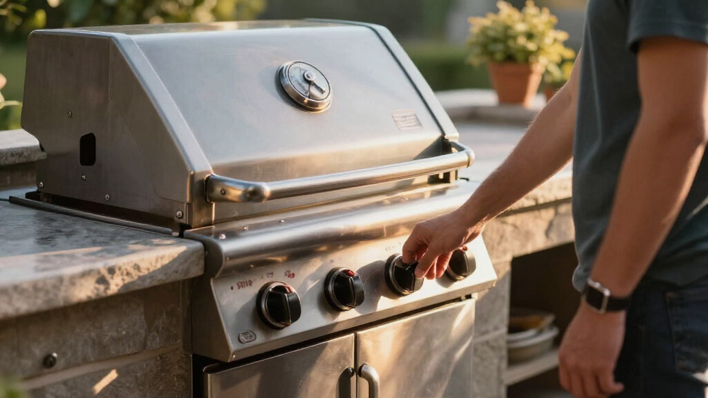 propane gas grill for outdoor kitchen