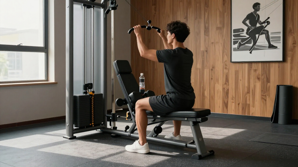 premium functional trainer cable machine for home gym