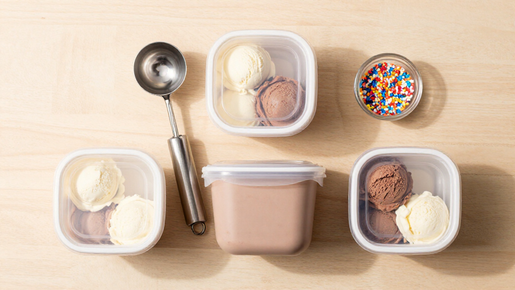 ice cream storage containers