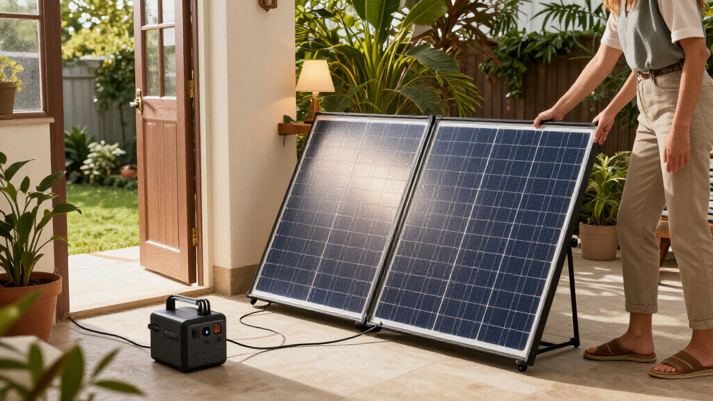 portable solar panels for home backup