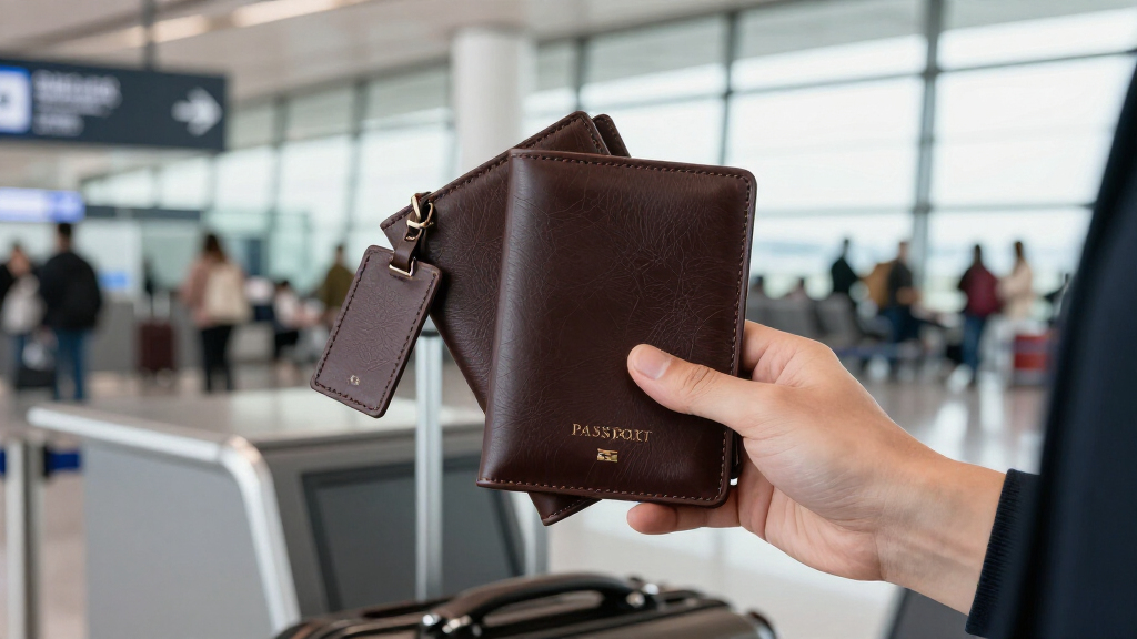 premium leather passport holder sets