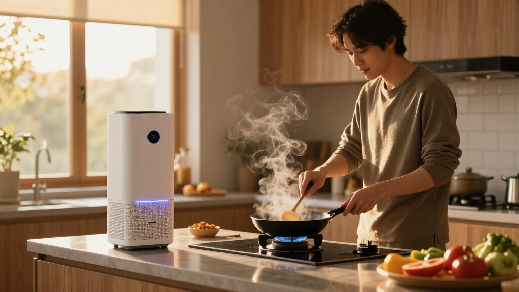high end hepa air purifier for kitchen for smoke