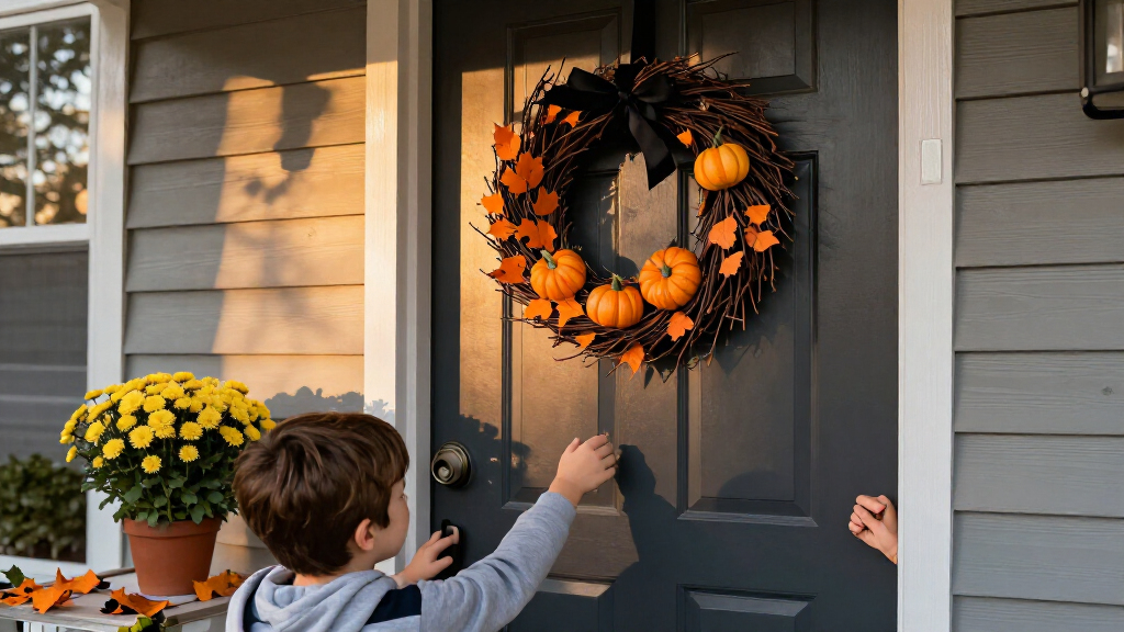 Halloween wreaths for front doors
