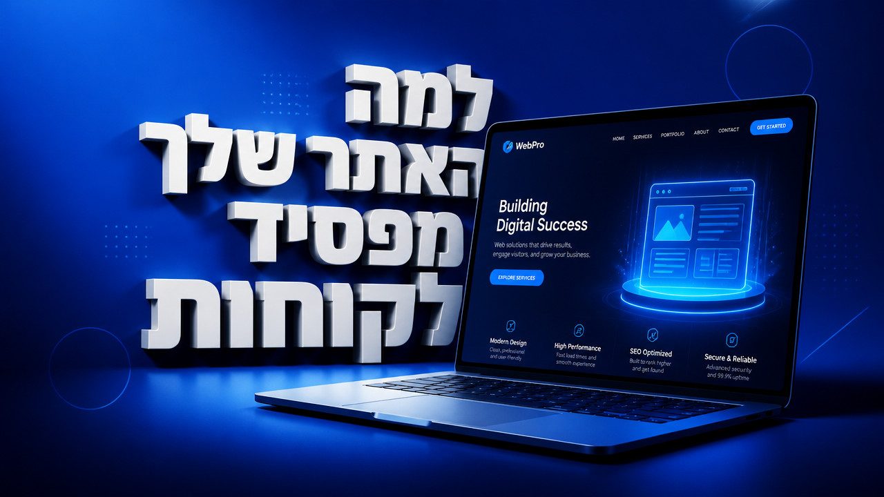 אתר תדמית לעסק – כך תבנו נוכחות דיגיטלית שמייצרת לקוחות