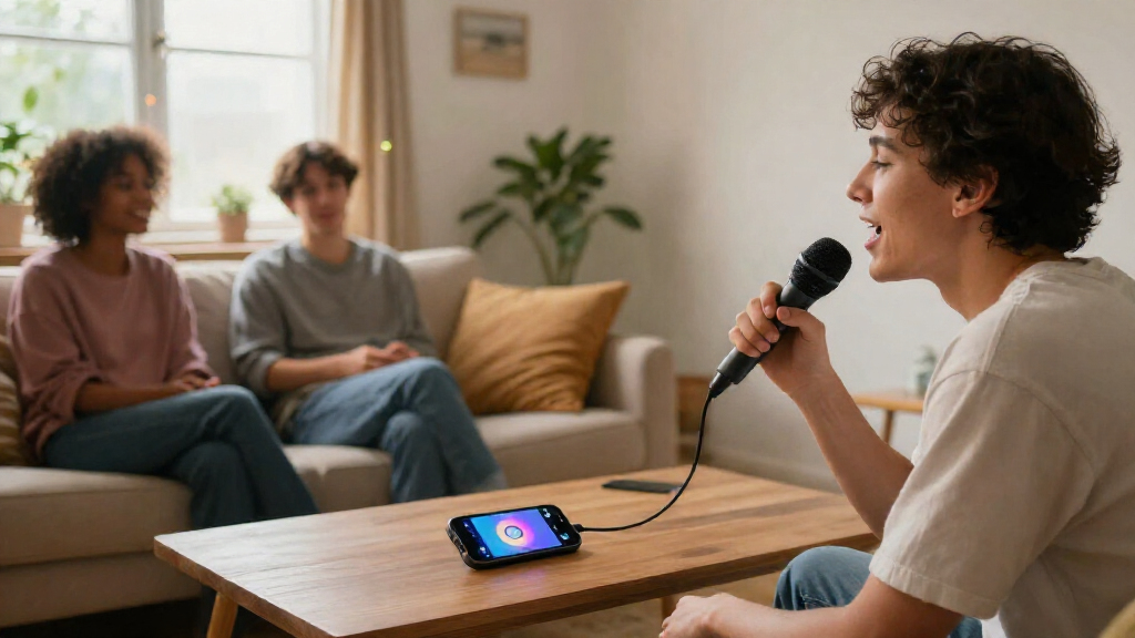 Bluetooth karaoke microphones