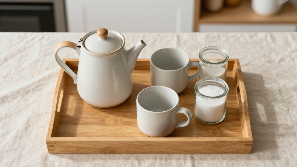 kitchen tray for coffee station